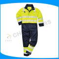 OEM 100% polyester oxford reflective safety clothes safety coverall